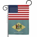 Guarderia 13 x 18.5 in. USA Delaware American State Vertical Garden Flag with Double-Sided GU4061070